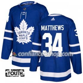 Adidas Maillot de Hockey Toronto Maple Leafs Auston Matthews 34 2017-2018 Bleu Authentic - Enfant